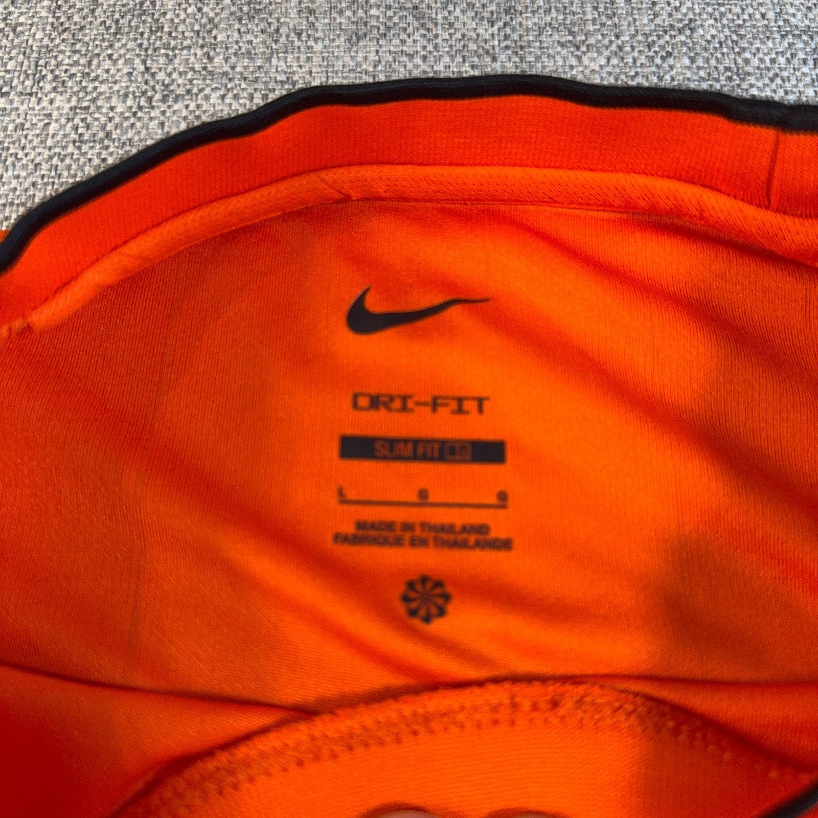 Nike Dri-FIT Referee II Soccer Jersey Men's L Orange Slim Fit DH8024-819