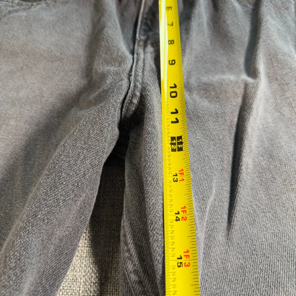 Kikwear Rushmore Jeans Mens 33x30 Gray Baggy Wide Leg Y2K Rave Skater Denim