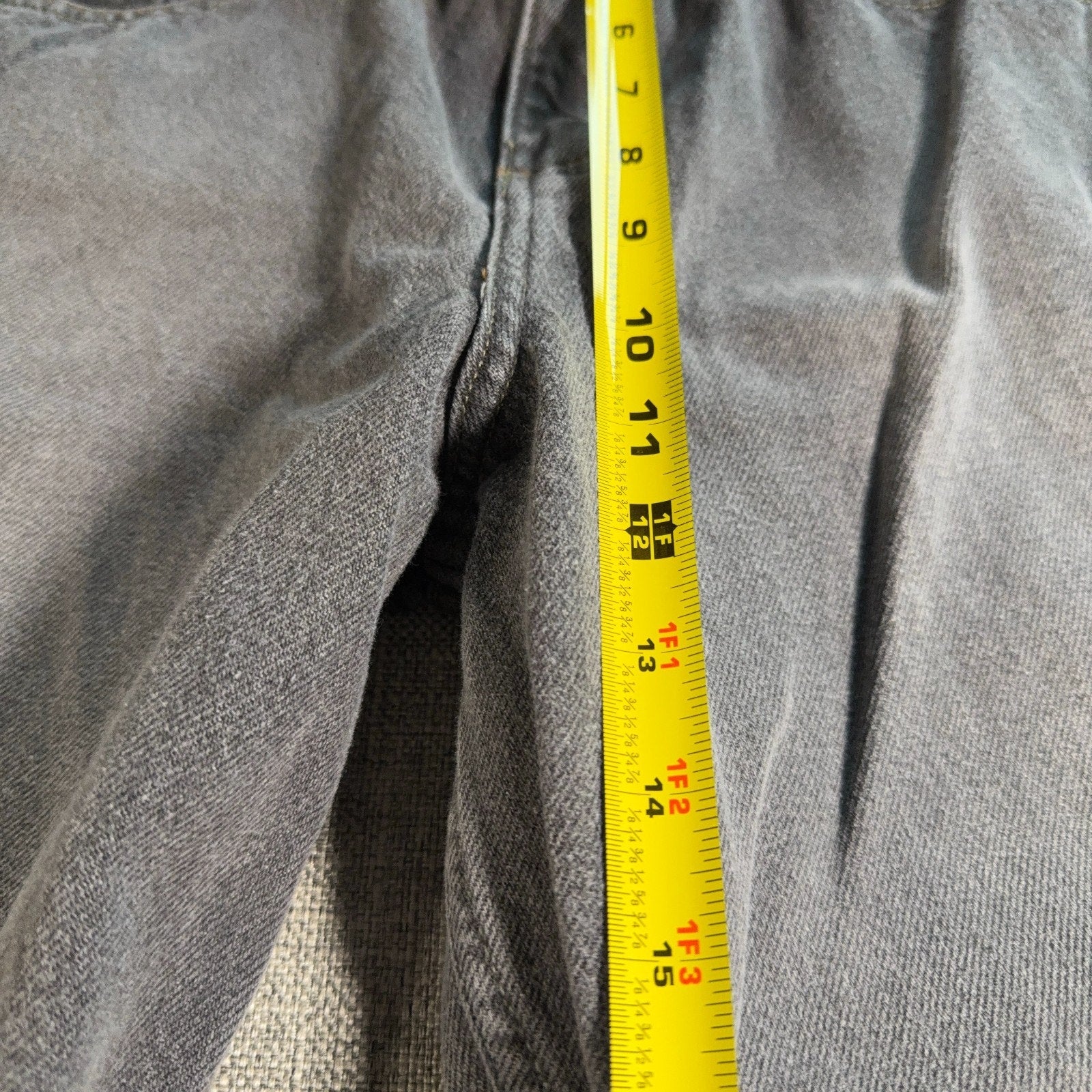 Kikwear Rushmore Jeans Mens 33x30 Gray Baggy Wide Leg Y2K Rave Skater Denim
