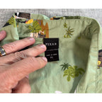 Disney Pixar Up Hawaiian Camp Shirt Mens XL Green Carl Russell Dug Button Up