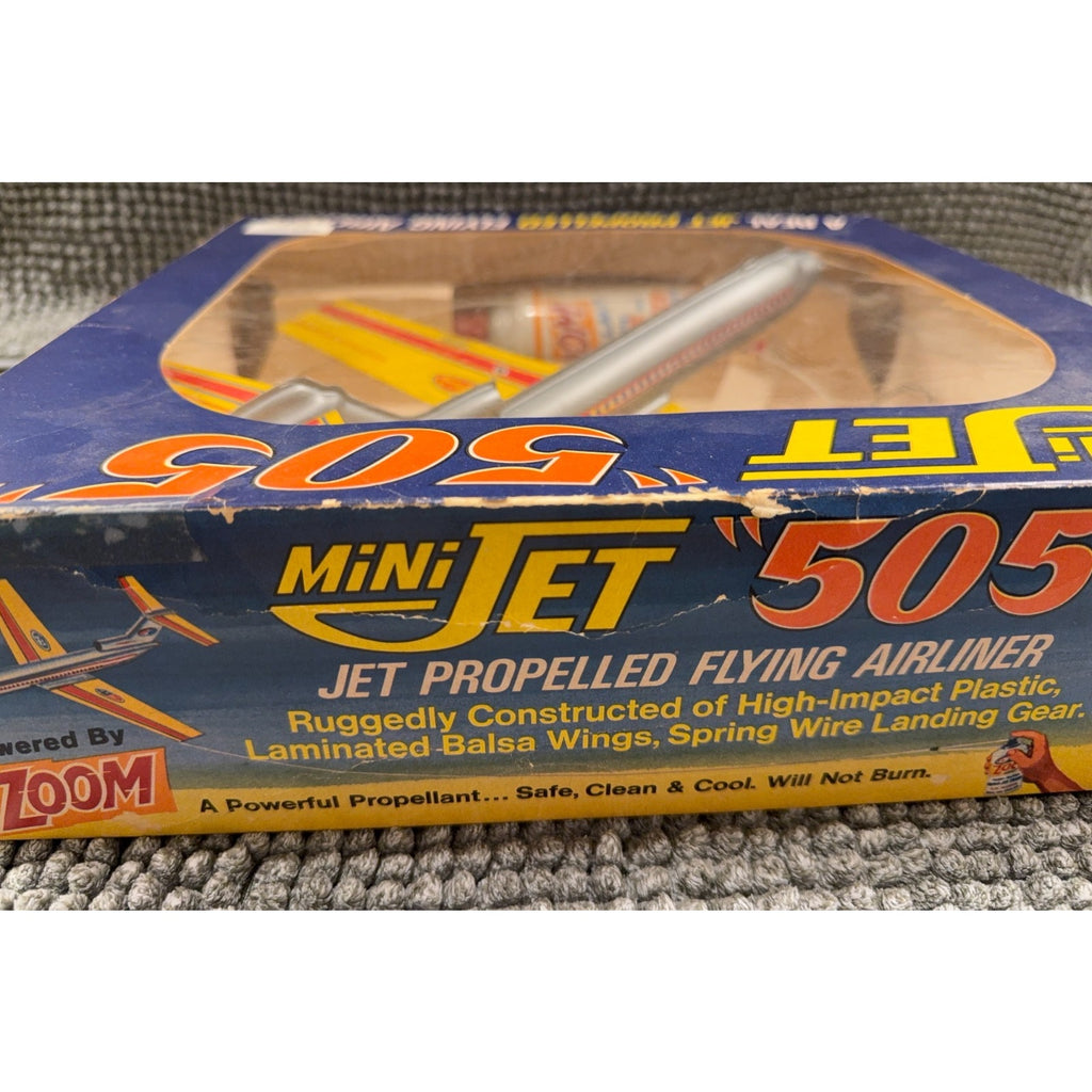 1970 Victor Stanzel Mini Jet 505 ZOOM Jet Propelled Airliner Toy Plane Boxed