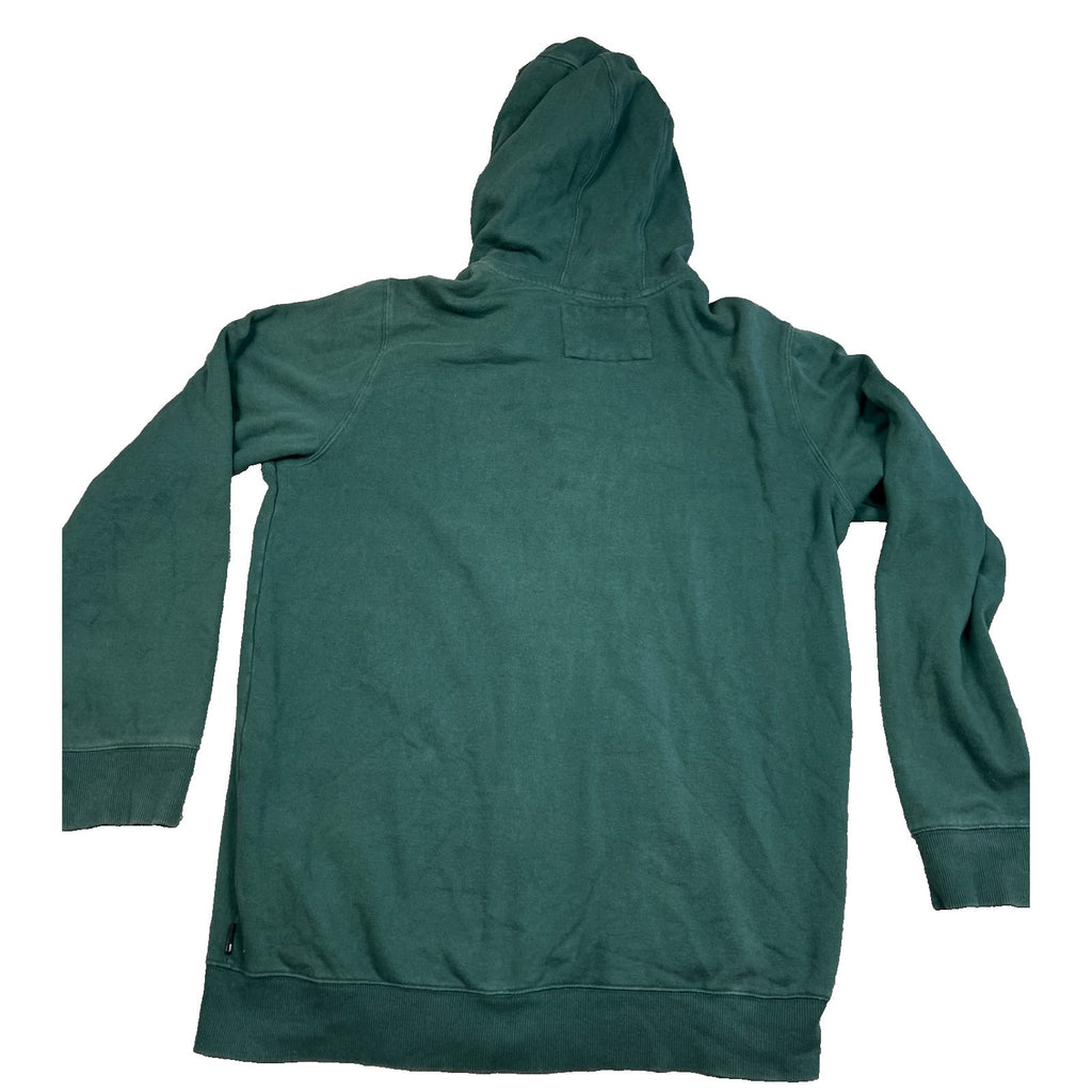 Quiksilver Mens XL Green Full Zip Graphic Hoodie Surf Skate 2011