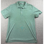TravisMathew Polo Shirt Mens XL Green Heather Golf Short Sleeve Casual
