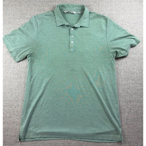 TravisMathew Polo Shirt Mens XL Green Heather Golf Short Sleeve Casual