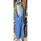 BloomChic Plus Size 2X Blue Maxi Sundress Tie Strap Oversized Pockets Boho