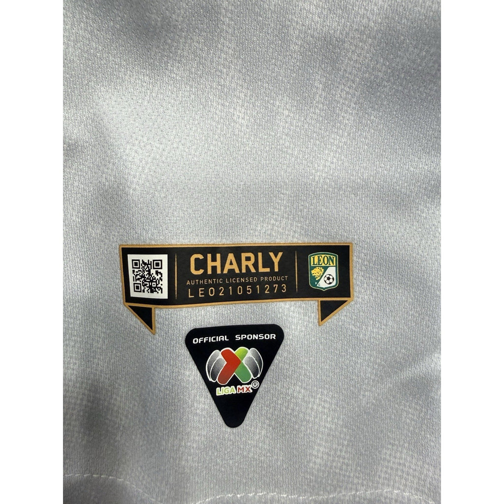 Club León Charly Away Men’s Medium White LigaMX Soccer Fútbol Jersey NWT