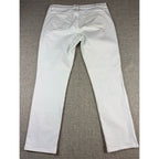 WHBM Skimmer Pants Womens 8 Blush Pink Cargo Skinny Ankle Zip Utility