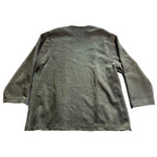 BonWorth Womens Metallic Open Front Jacket Gold Black Shimmer Blazer S/M