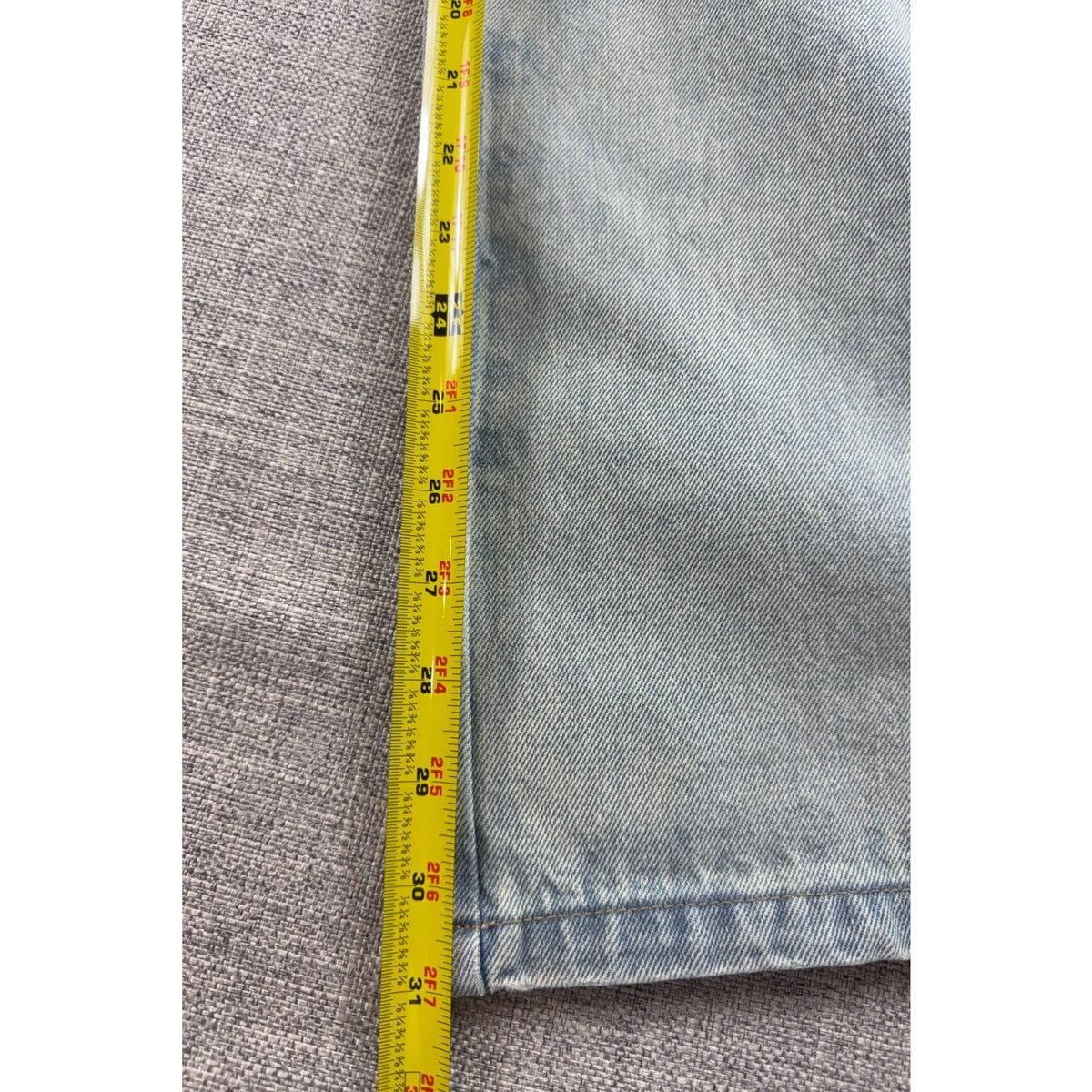 Missguided Women 25 Light Wash High Rise Wide Leg Jeans NWT Panel Detail