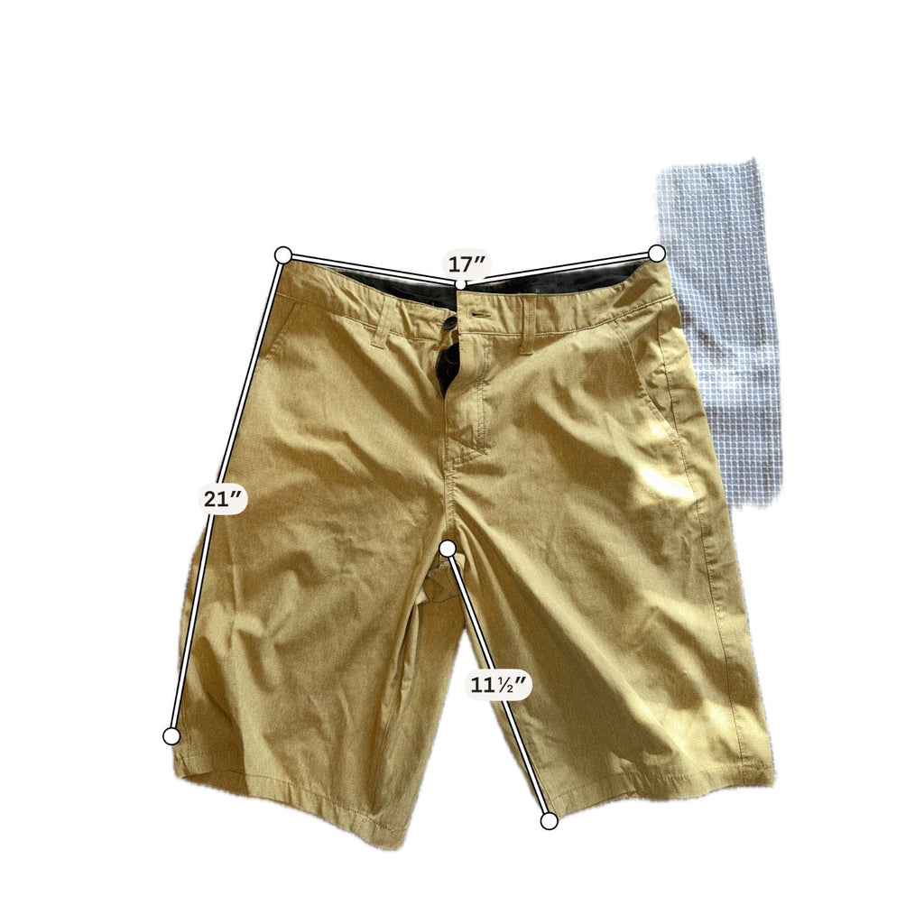 Men’s Golf Shorts Lot 2 Pair Size 32 33 Khaki Performance Stretch Ben Hogan Hawk