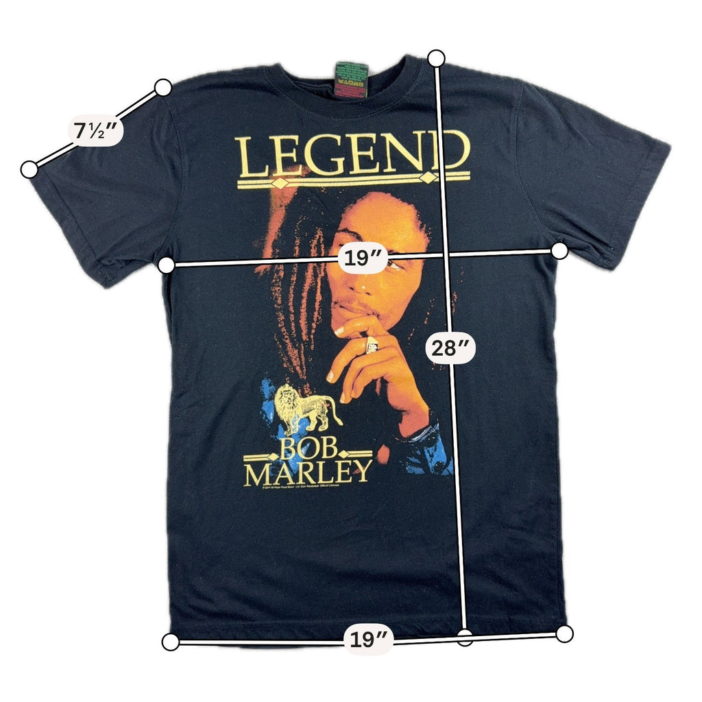 Bob Marley Legend T Shirt Mens M Black Zion Rootswear Reggae Graphic Tee