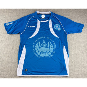 El Salvador La Selecta Soccer Jersey Peña Size M Blue FES Futbol Supporter Shirt