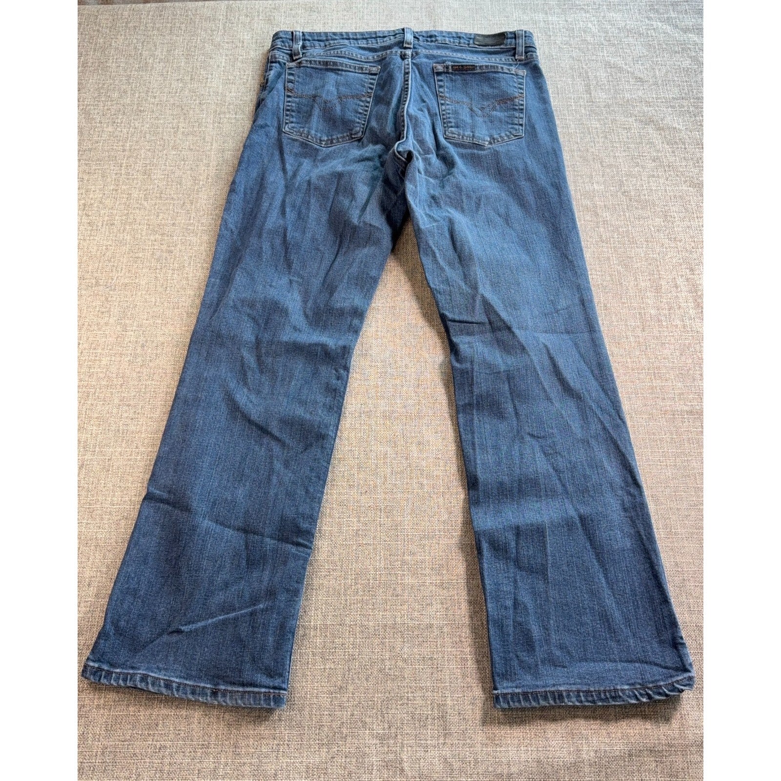 Harley Davidson Womens Jeans 34x31 Bootcut Blue Denim Genuine MotorClothes Biker