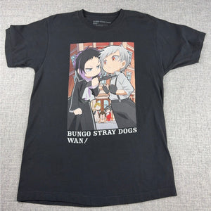 Bungo Stray Dogs WAN T Shirt Adult L Black Akutagawa Atsushi Anime Manga