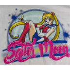Sailor Moon Graphic T Shirt Mens XL Anime Manga White Usagi Retro Style