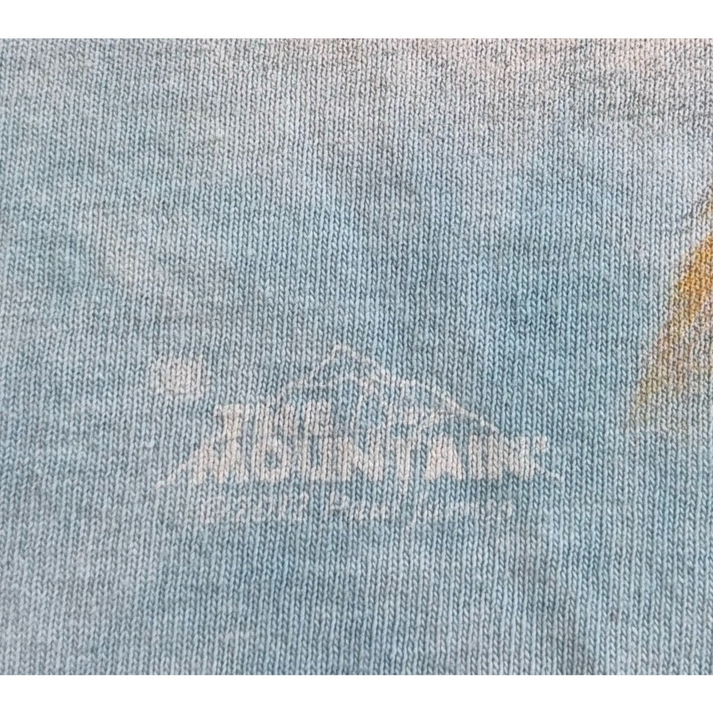 The Mountain Goat Selfie T Shirt Blue Animal Graphic Tee Adult Small Tagless