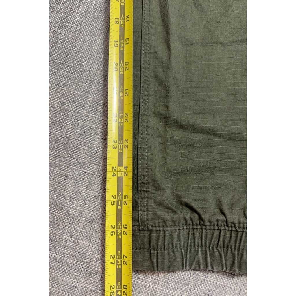 H&M Divided Cargo Jogger Pants Mens 30 Olive Green Ripstop Utility