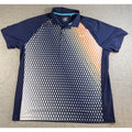 Puma Golf PWRCOOL Polo Men XXL Navy Geometric Orange DryCell Performance