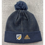 Philadelphia Union Adidas MLS Pom Beanie Knit Hat Navy Gold 2016 Soccer