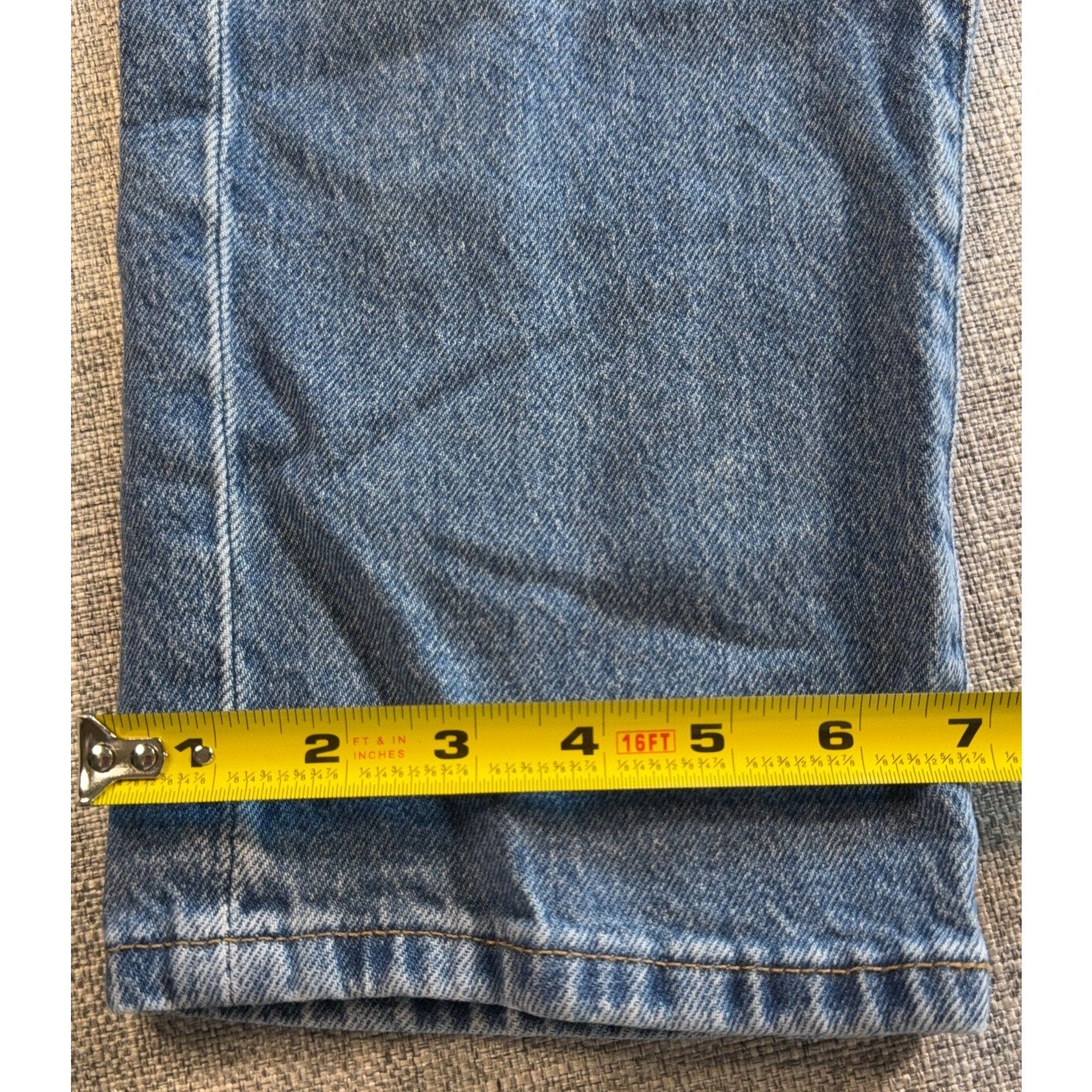 Lucky Brand 90s Loose High Rise Straight Jeans Womens 2/26 Button Fly Light Wash