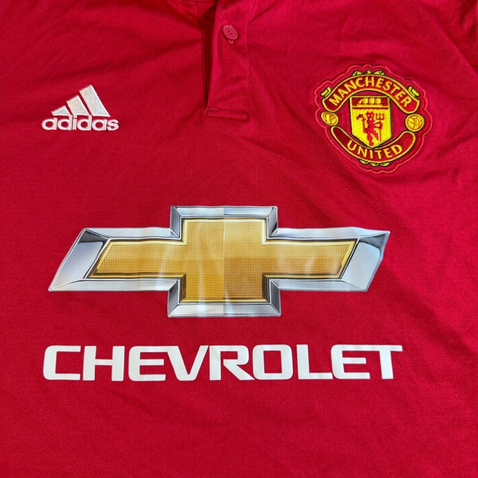 Adidas Manchester United 2017-18 Home Jersey Mens M Red Soccer Football