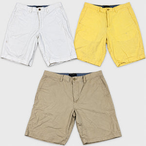 Banana Republic Shorts Lot 3 Men's Size 33 Aiden White Yellow Khaki Bundle