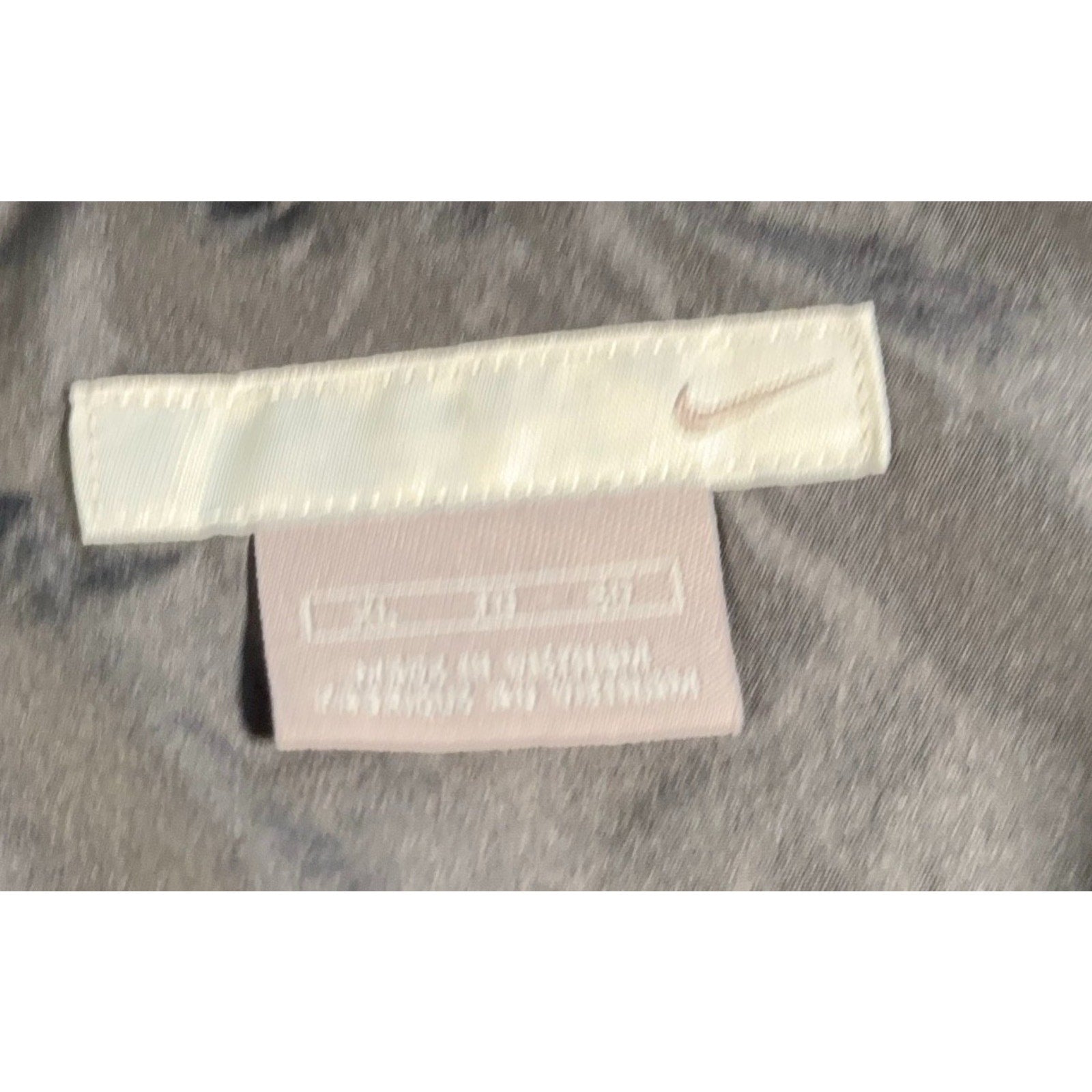 Nike Windbreaker Jacket Mens Large Black Gray White Full Zip Lightweight Lined