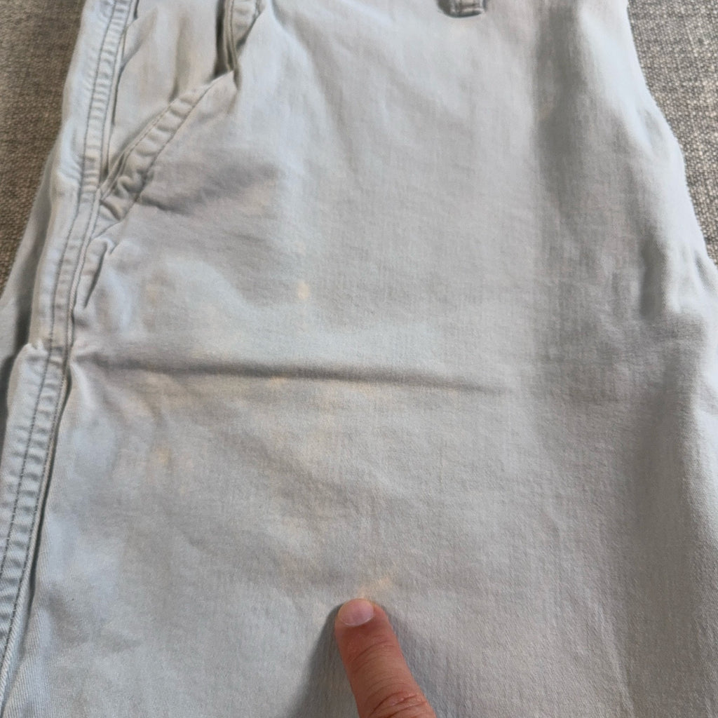 Lucky Brand Saturday Stretch Shorts Mens 36 Blue Chino Casual Flat Front 9.5 Ins