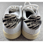 adidas Stan Smith White Zebra Women’s 6 Leather Sneakers B26590 Animal Print