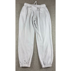 Disney Minnie Mouse Jogger Pants Womens M Gray Burgundy Graphic Sweatpants