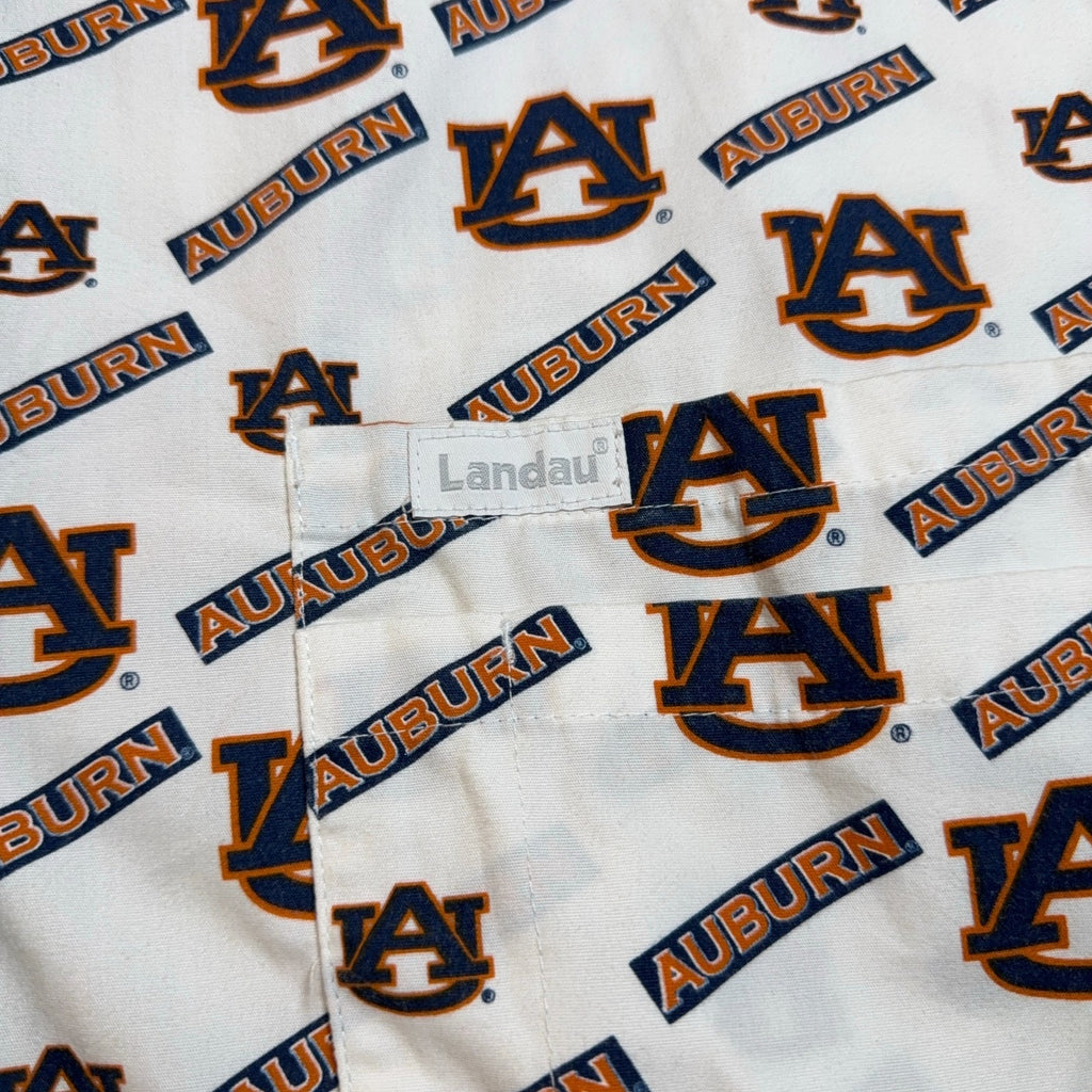 Auburn Tigers Landau Scrub Jacket Womens M Nurse Medical Warm Up Snap Front