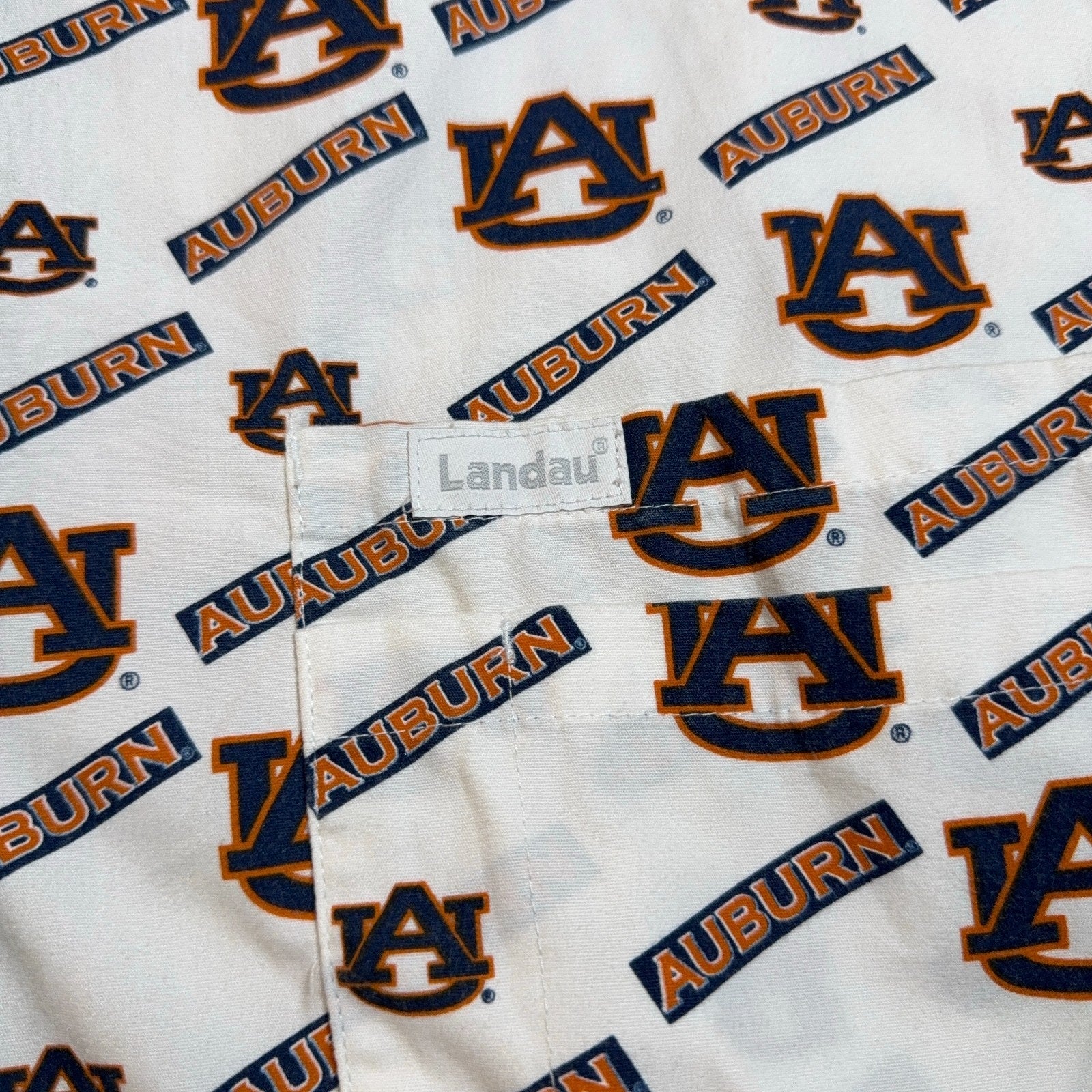Auburn Tigers Landau Scrub Jacket Womens M Nurse Medical Warm Up Snap Front