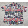 Vintage Polo Ralph Lauren Blake Patchwork Madras Shirt Mens 26x32 Cotton