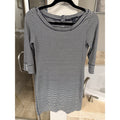 Banana Republic Striped Dress Women XS Navy White 3/4 Sleeve Nautical Stretch