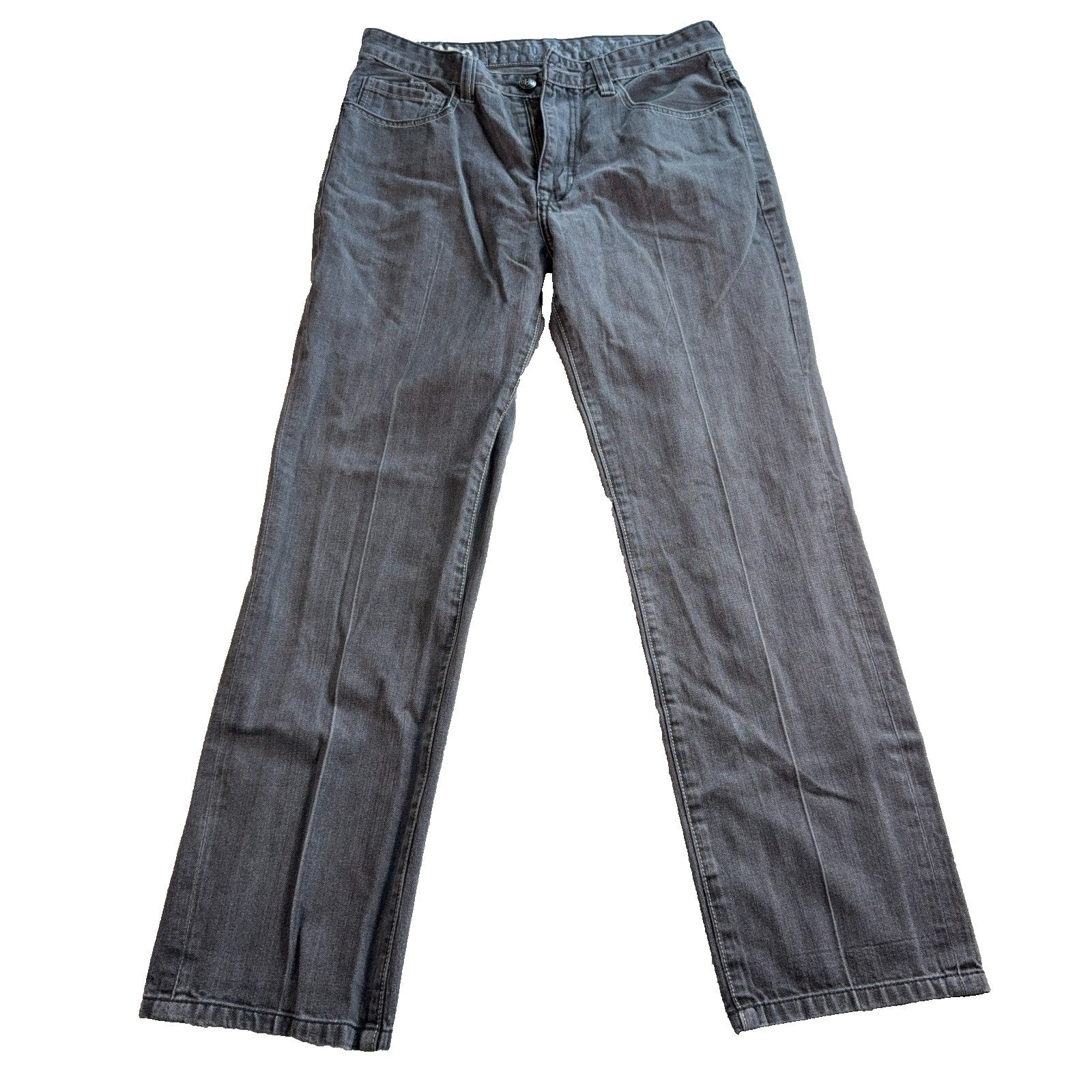 Ecko Unltd Jeans Mens 34x30 Gray Denim Straight Leg Y2K Streetwear 100% Cotton