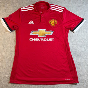 Adidas Manchester United 2017-18 Home Jersey Mens M Red Soccer Football