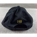 Top Level Mexico Snapback Hat Black Gold Embroidered Mexican Flag Eagle Cap