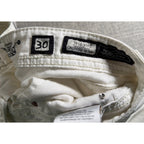 Miss Me Jeans Womens 30 White Cropped Skinny Rhinestone Embellished Flawed
