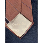 Christian Dior Monsieur Pink Striped Tie Italy Designer Necktie Classic Luxury