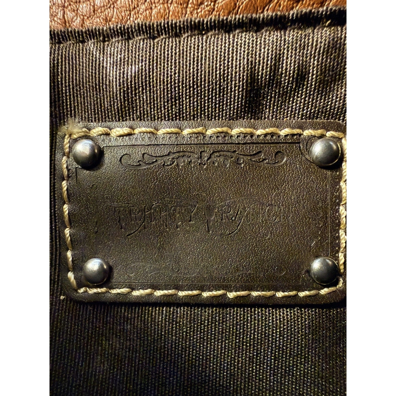 Trinity Ranch Western Tote Purse Brown Studded Fringe Cowgirl Shoulder Bag
