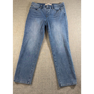 Soft Surroundings Womens Petite Medium Jeans Straight Leg 32 Waist 25.5 Inseam