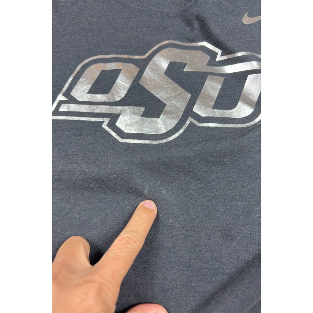 Nike Oklahoma State Cowboys Shirt Men’s 3XL Gray Dri-FIT Camo OSU NCAA