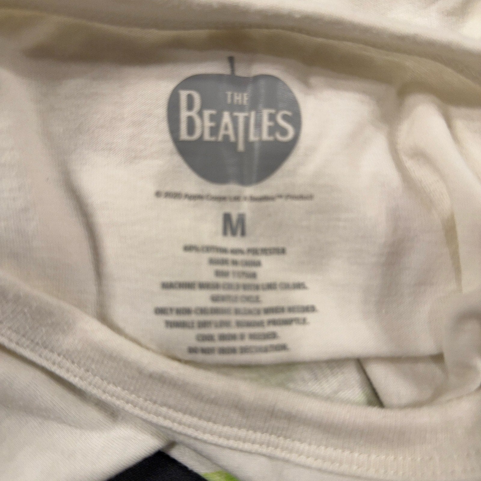 Beatles Let It Be T Shirt Womens Medium John Paul George Ringo Graphic Band Tee