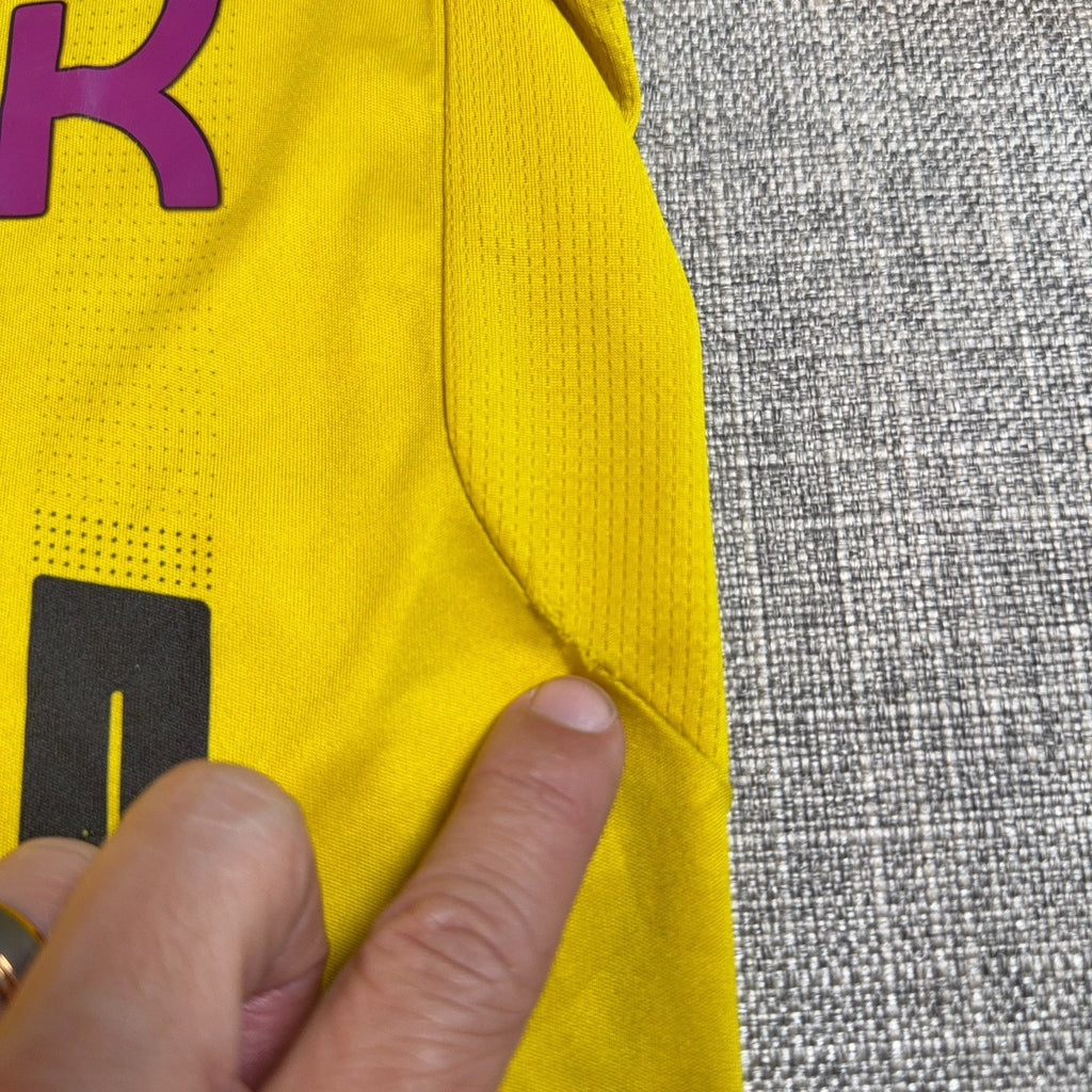 Borussia Dortmund 2016-17 Home Jersey Puma BVB Evonik Men L Yellow Flaws