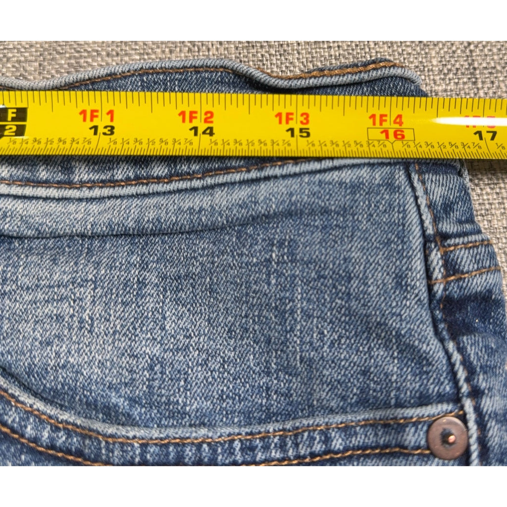 Madewell Mens Slim Jeans 33x32 Blue Distressed Medium Wash Denim Pants