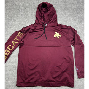 Champion Texas State Bobcats Hoodie Men's XL Maroon Gold NCAA Spellout