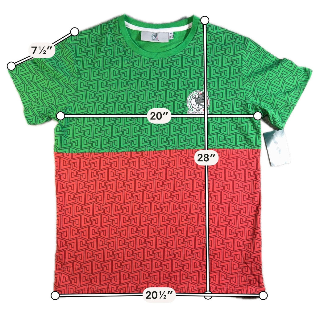 Mexico National Team Soccer Shirt Mens Medium NWT Green Red Futbol Fan Tee