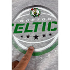 Boston Celtics Hoodie Mens M Gray NBA Gildan Pullover Basketball Sweatshirt
