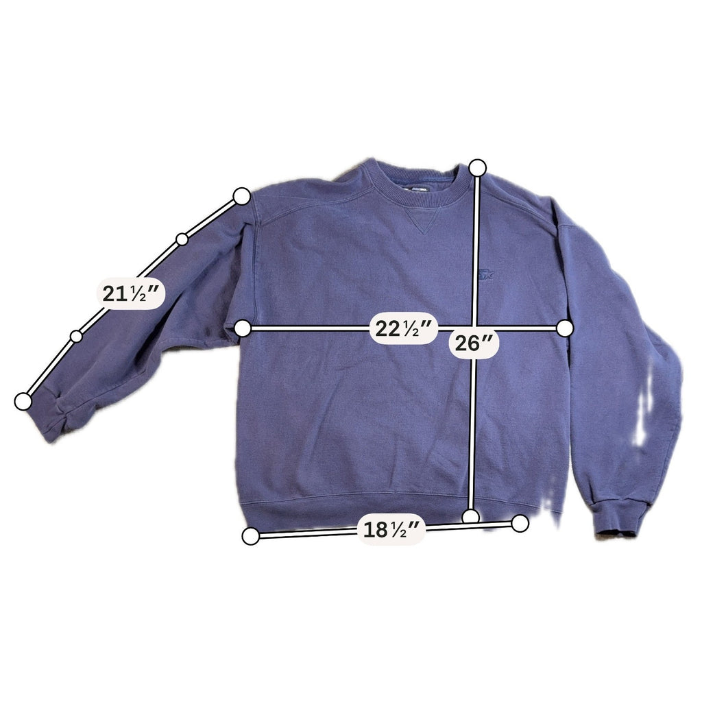 Vintage 90s Starter Pro30 Sweatshirt Men L Navy Blue Heavyweight Crewneck Logo