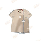 Velez Artisan Knit Top Womens L Beige 100% Cotton Short Sleeve Minimalist Luxury